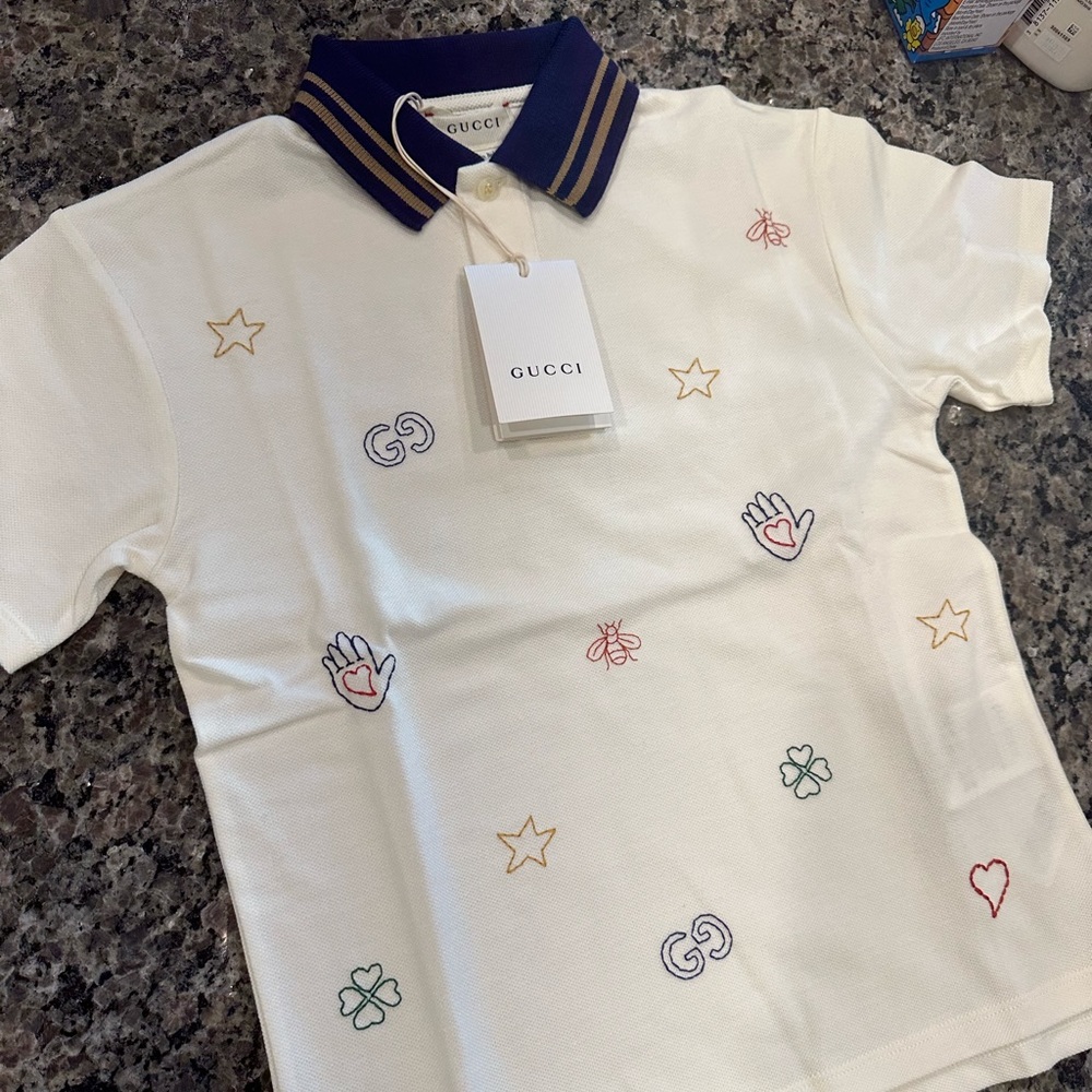 New Gucci kids polo t-shirt